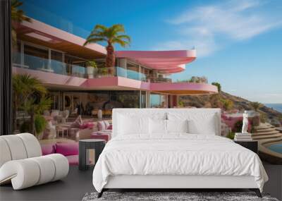 Blond Model's Malibu Dream House Wall mural