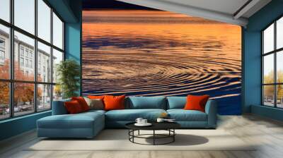 Water shades at sunset Wall mural