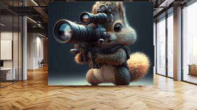 3d rendered illustration of a squirrel Wall mural