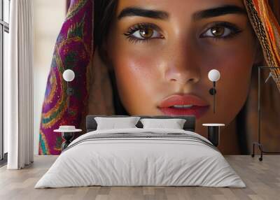 portrait of a morocco girl Wall mural