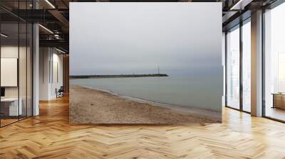 pier on the beach Wall mural