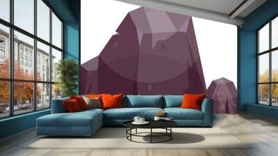 Cartoon mountain rock clip art Wall mural