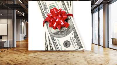 Gift-wrapped money Wall mural