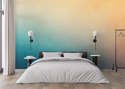 Colorful gradient background with smooth transitions in shades of orange, teal, and blue. Wall mural