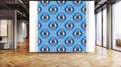 big brother spy vector abstract poster design with eyes illustration. human eye vector icon design,  Wall mural