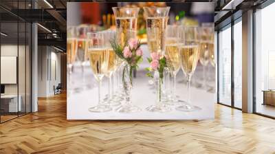 two wedding glasses Wall mural