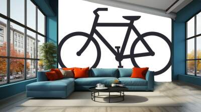 Bicycle icon bike vector symbol Wall mural