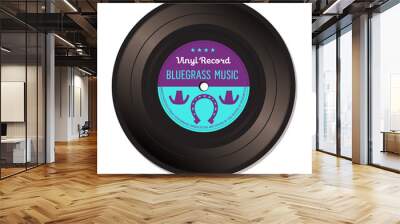 Bluegrass music vinyl record Wall mural