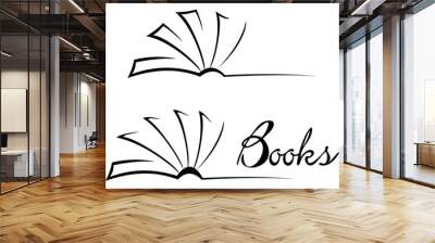 book symbol Wall mural