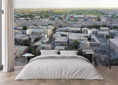 View of the city from above Wall mural