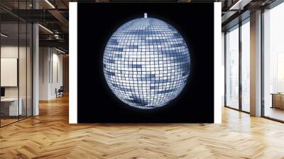 Blue Disco Ball Wall mural