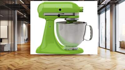 Green Stand or kitchen Mixer With Clipping Path Isolated On White Background Wall mural