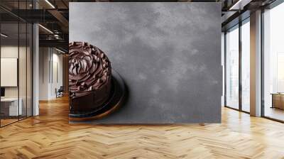 chocolate cake with fruits Wall mural