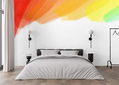 artistic backdrop, vector with brush strokes various colors, watercolor look background with colorful painted stains Wall mural