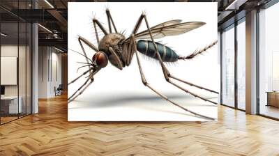 mosquito isolated on white background Wall mural