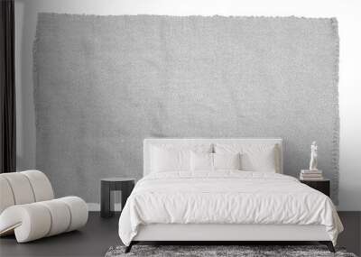 white fabric swatch samples isolated  Wall mural