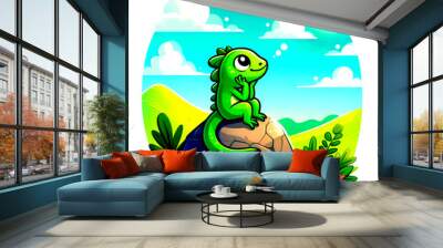 izard dreams cartoon  Wall mural