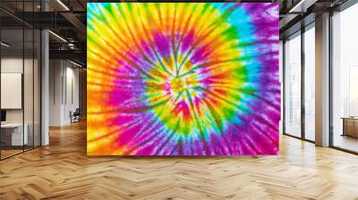 colorful tie dye pattern abstract background. Wall mural