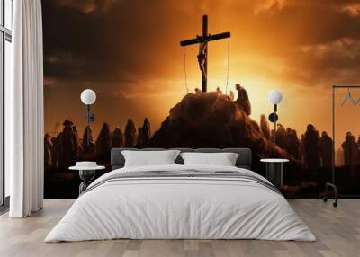 The Crucifixion of Jesus Christ Wall mural