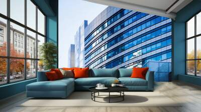 Modern architecture office buildings Wall mural