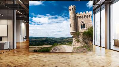 magdala tour and landscape at rennes le chateau Wall mural