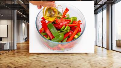 fresh vegetables in a bowl Wall mural