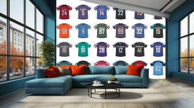 American Football Generic Shirts Wall mural