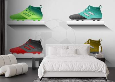 Football Boots Set Wall mural