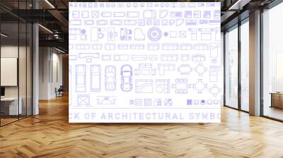 Pack of Architectural Symbols Wall mural