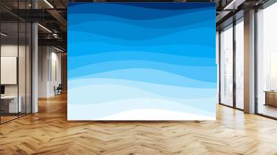 Abstract blue sea water wave shape concept background Wall mural