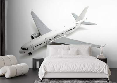 Airplane isolated on white background. Wall mural