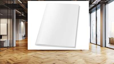 Blank Cover Of Magazine, Book, Booklet, Brochure. Illustration Isolated On White Background. Mock Up Template Ready For Your Design. Vector EPS10 Wall mural