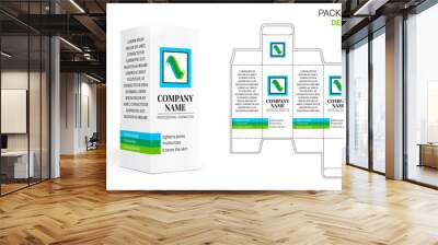 Cosmetic packaging design. Cut. Wall mural