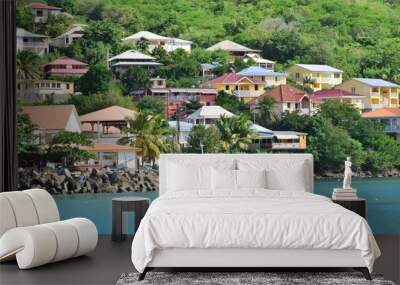  Martinique, the picturesque city of Les Anses d Arlet in West I Wall mural