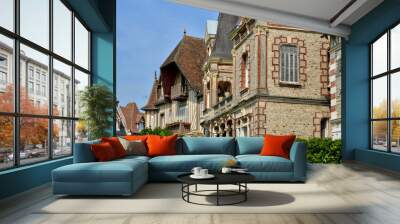 France, city of Cabourg in Normandy Wall mural