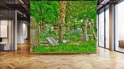 London, England - may 6 2019 : Highgate cemetery Wall mural