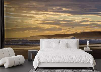 Sunrise on the beach Wall mural