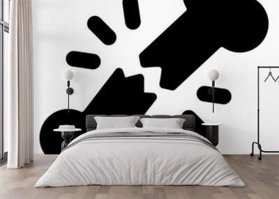 broken bone Wall mural