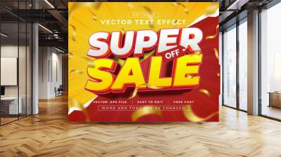 Super Sale 3D editable text effects Wall mural