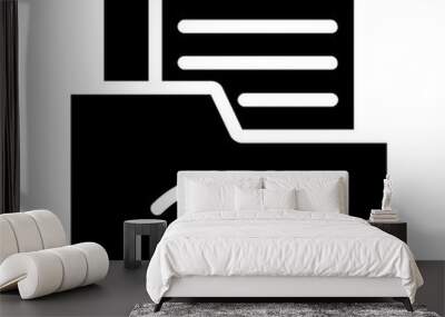 file storage icon Wall mural