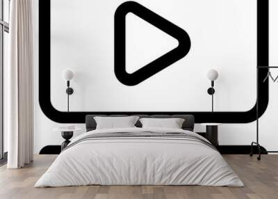 video player icon Wall mural