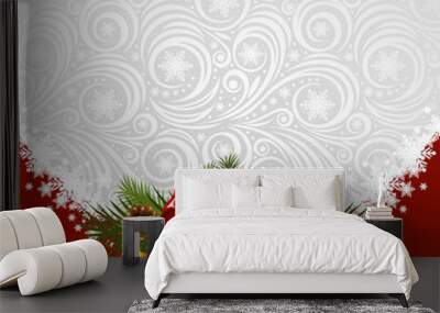 Christmas background Wall mural