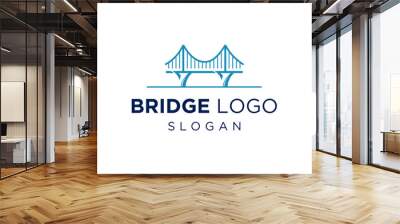 The logo design is about Bridge and was created using the Corel Draw 2018 application with a white background. Wall mural