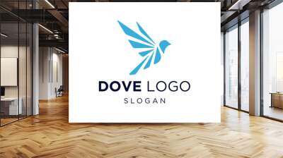 The logo design is about Dove and was created using the Corel Draw 2018 application with a white background. Wall mural