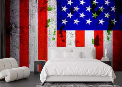 USA flag Wall mural