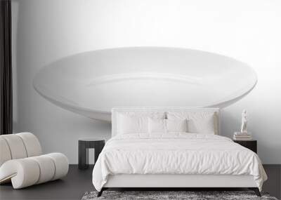 white plate isolate on white background Wall mural