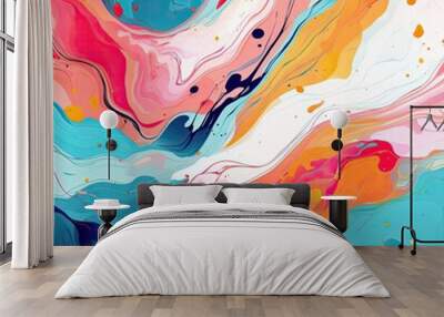 abstract creative artistic templates. For poster birthd Wall mural