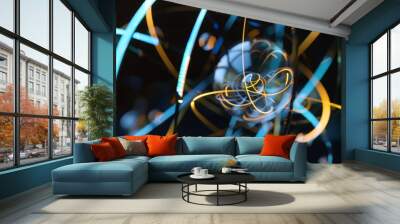 electron in an atom,chaos Wall mural