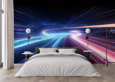 Track Lighting Effects Acceleration Technology Wall mural