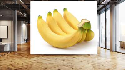 Ripe yellow Banana isolated on a white background. Wall mural